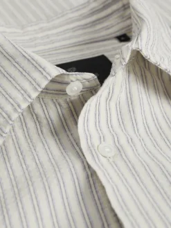 JPRBLAPHOENIX STRIPE SHIRT L/S snow white