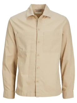 JPRPETE SPRING OVERSHIRT L/S SN sand