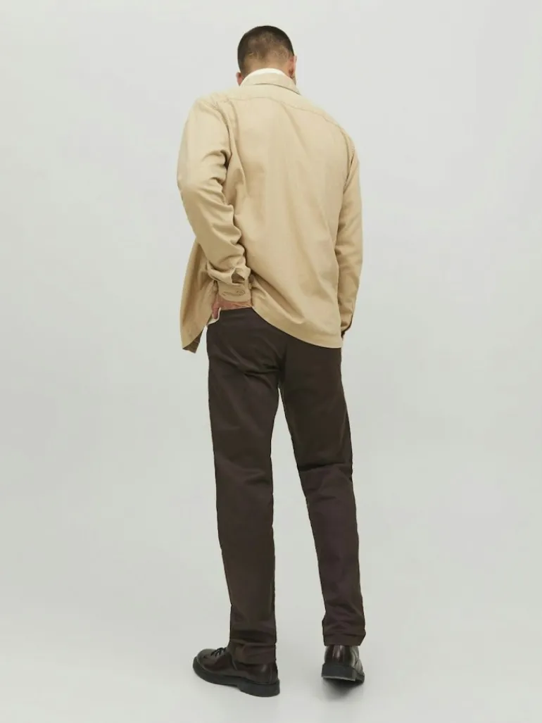 JPRPETE SPRING OVERSHIRT L/S SN sand