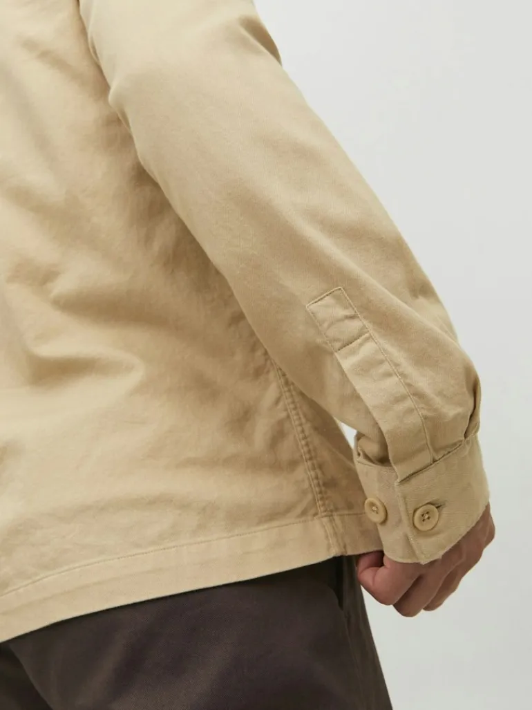 JPRPETE SPRING OVERSHIRT L/S SN sand