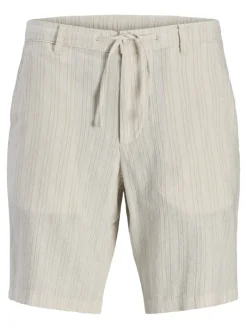 JPSTACE MYKONOS LINEN BLEND SHORTS REG moonbeam
