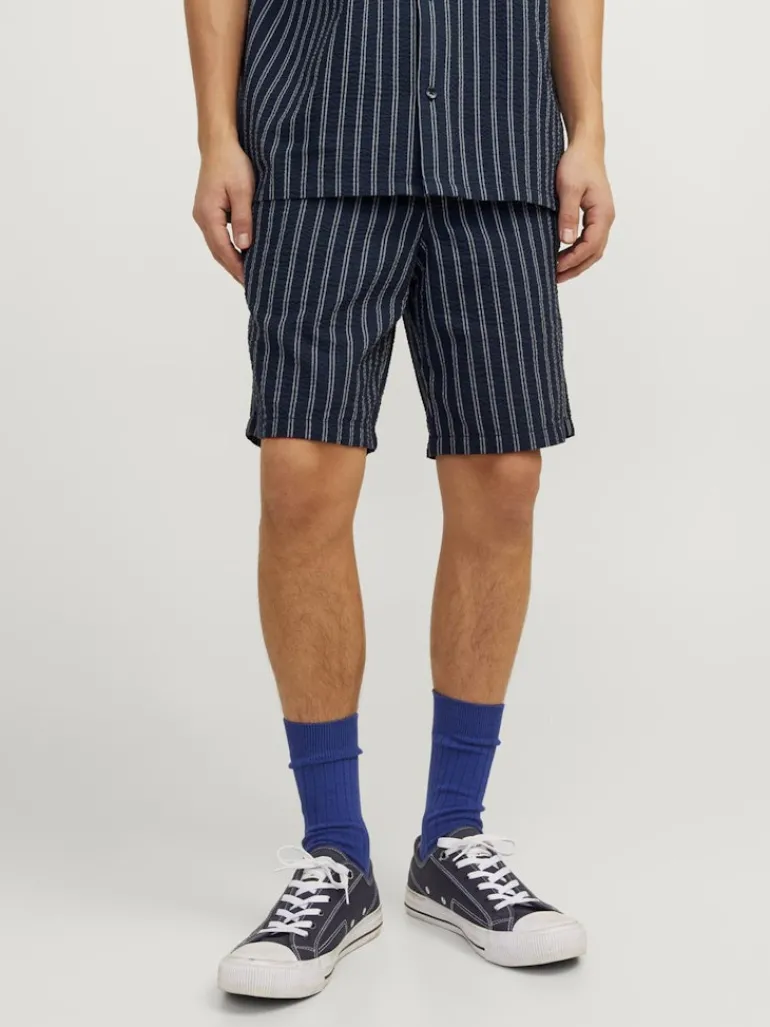 JPSTJAIDEN PALMA SEERSUCKER SHORT SRT dunkelblau2