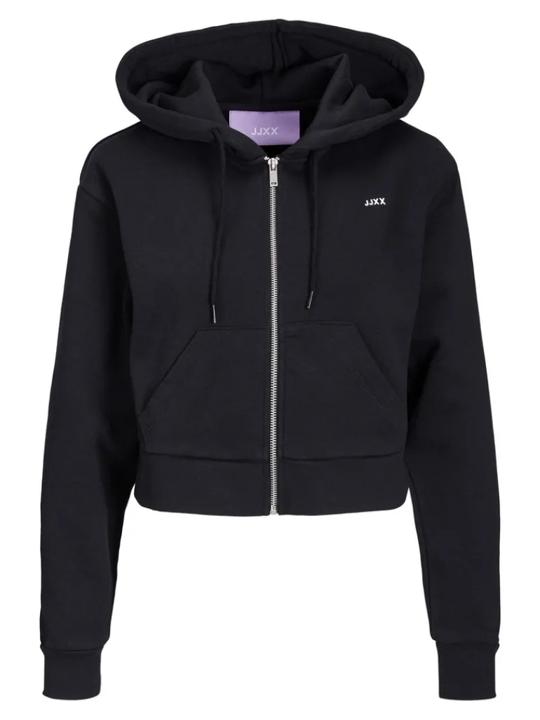 JXABBIE REG LS EVERY ZIP HOOD SWT NOOS black