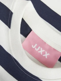 JXALFA STRIPE RLX LS CREW SWT LN vanilla ice