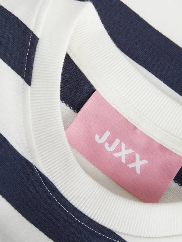 JXALFA STRIPE RLX LS CREW SWT LN vanilla ice