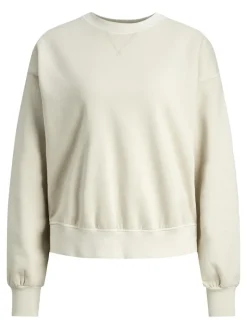 JXALIMA LOOSE LS CREW SWT bone white