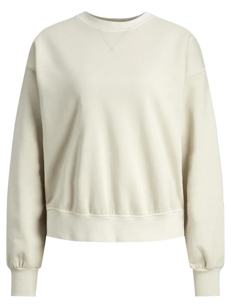 JXALIMA LOOSE LS CREW SWT bone white