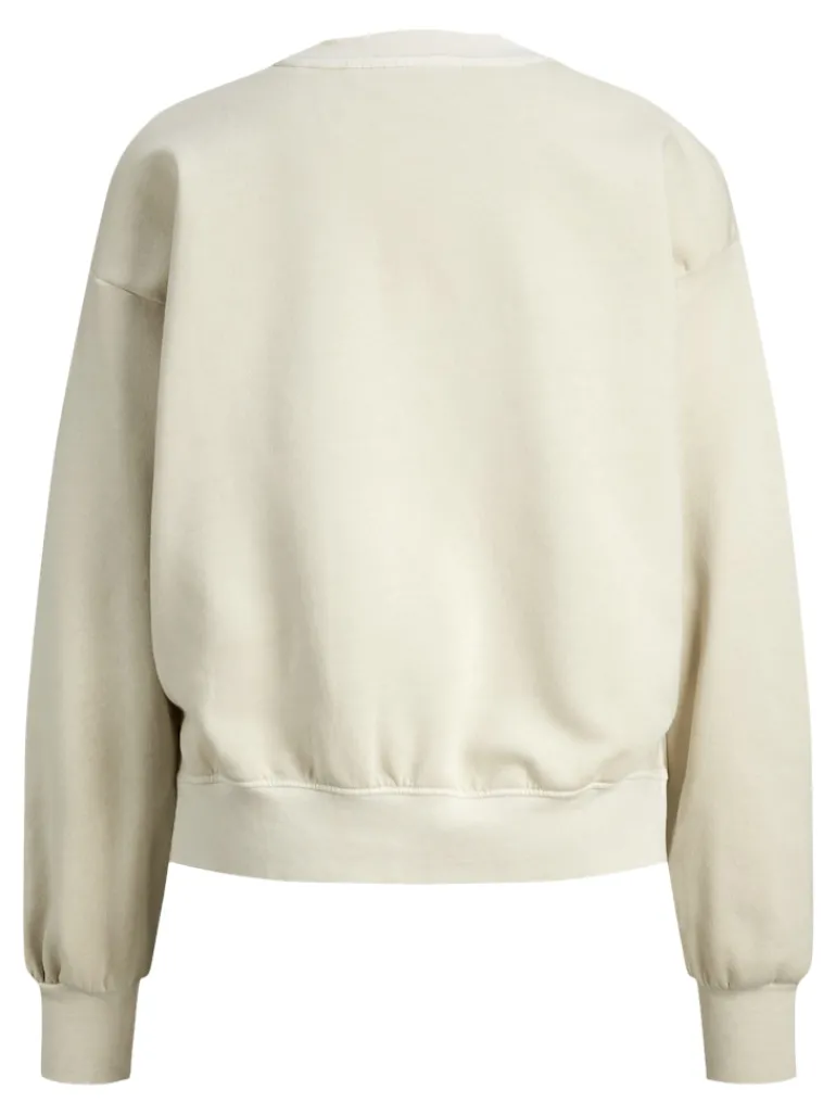 JXALIMA LOOSE LS CREW SWT bone white