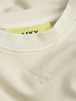 JXALIMA LOOSE LS CREW SWT bone white
