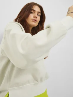 JXALIMA LOOSE LS CREW SWT bone white