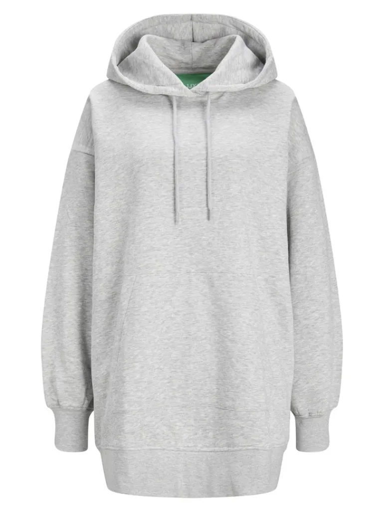 JXALLY VOL LS HOOD SWT SN light grey melange