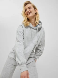 JXALLY VOL LS HOOD SWT SN light grey melange