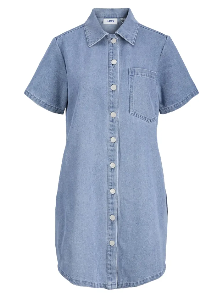 JXAMARA SS DENIM DRESS DNM SN light blue denim