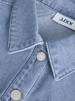 JXAMARA SS DENIM DRESS DNM SN light blue denim