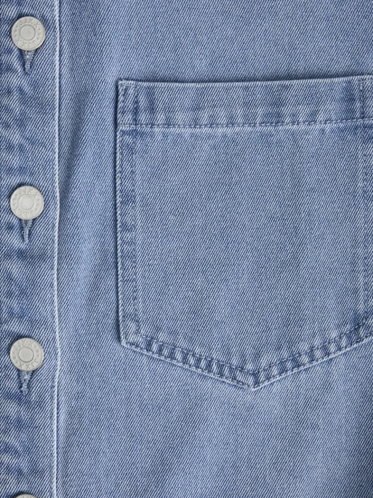 JXAMARA SS DENIM DRESS DNM SN light blue denim