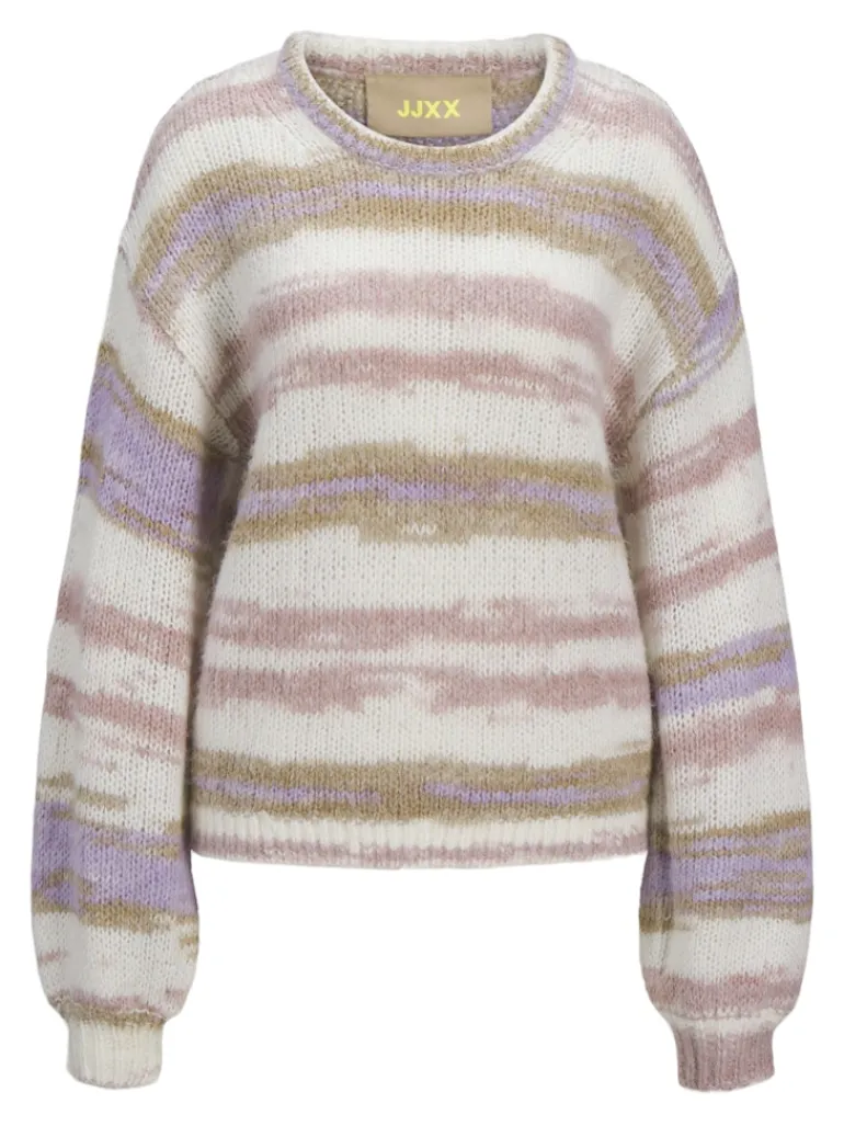 JXAMELIA CREW NECK KNIT fog