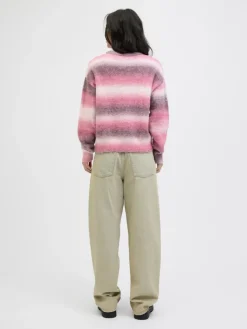 JXAMIRA CREW NECK KNIT LN barberry