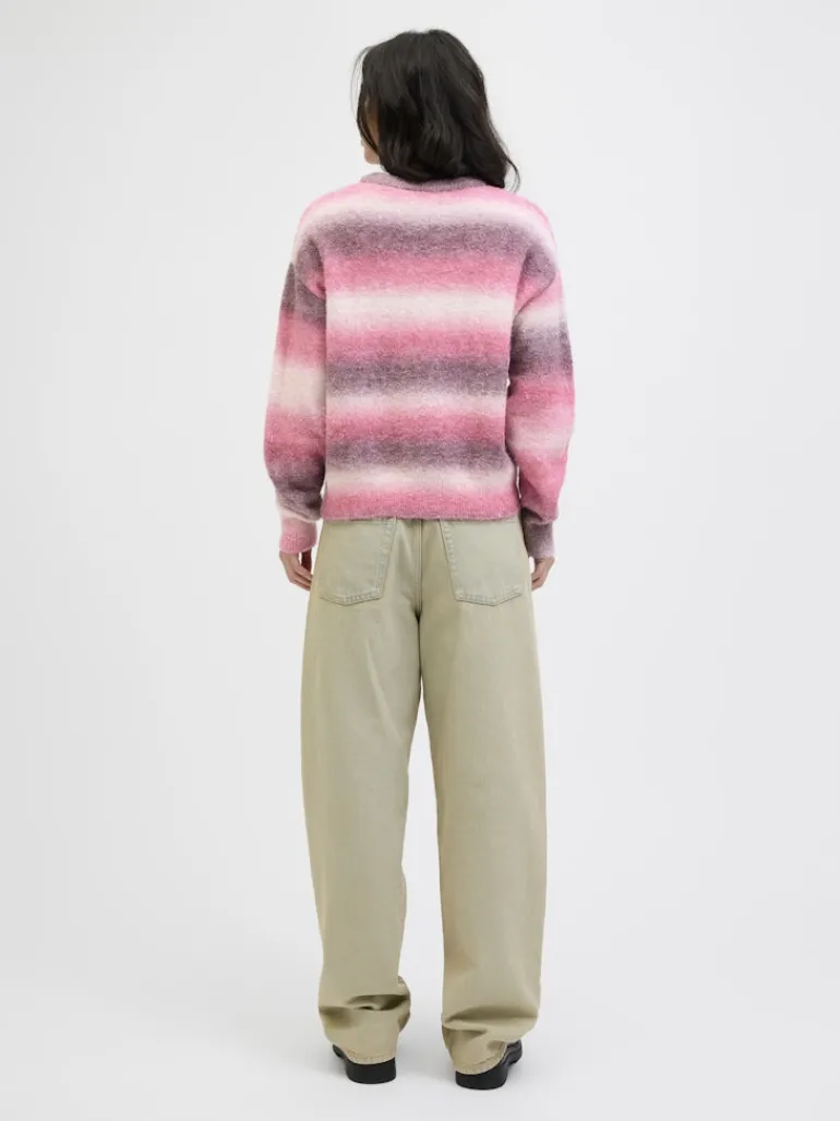 JXAMIRA CREW NECK KNIT LN barberry