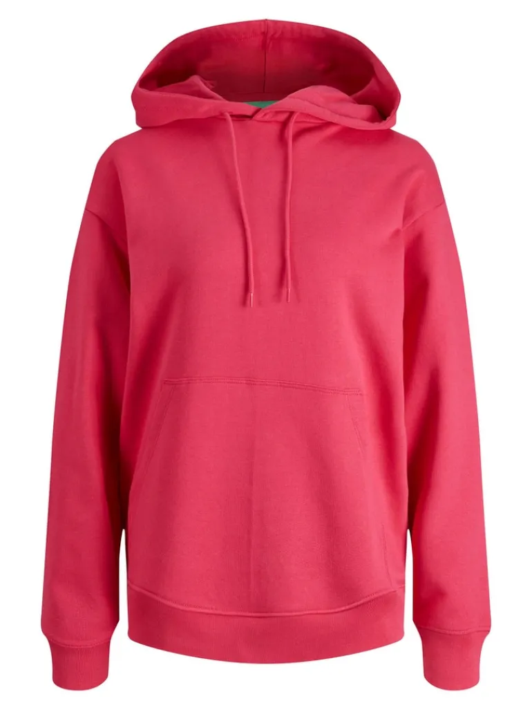 JXANINA LS REL EVERY HOODIE NOOS bright rose