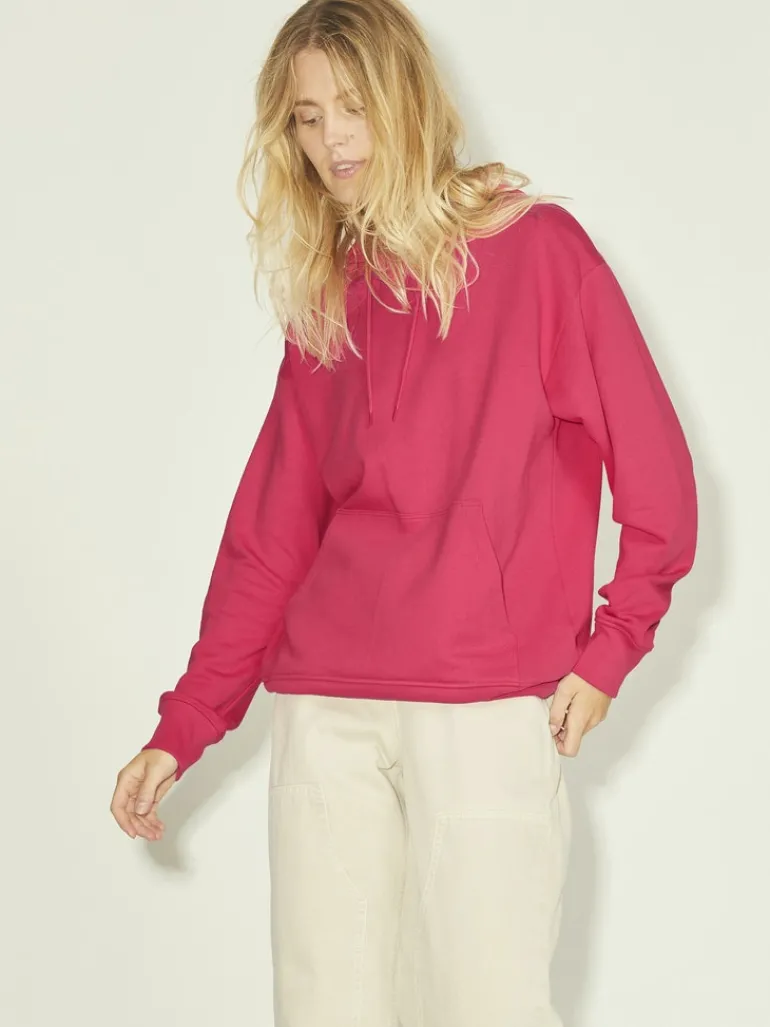 JXANINA LS REL EVERY HOODIE NOOS bright rose