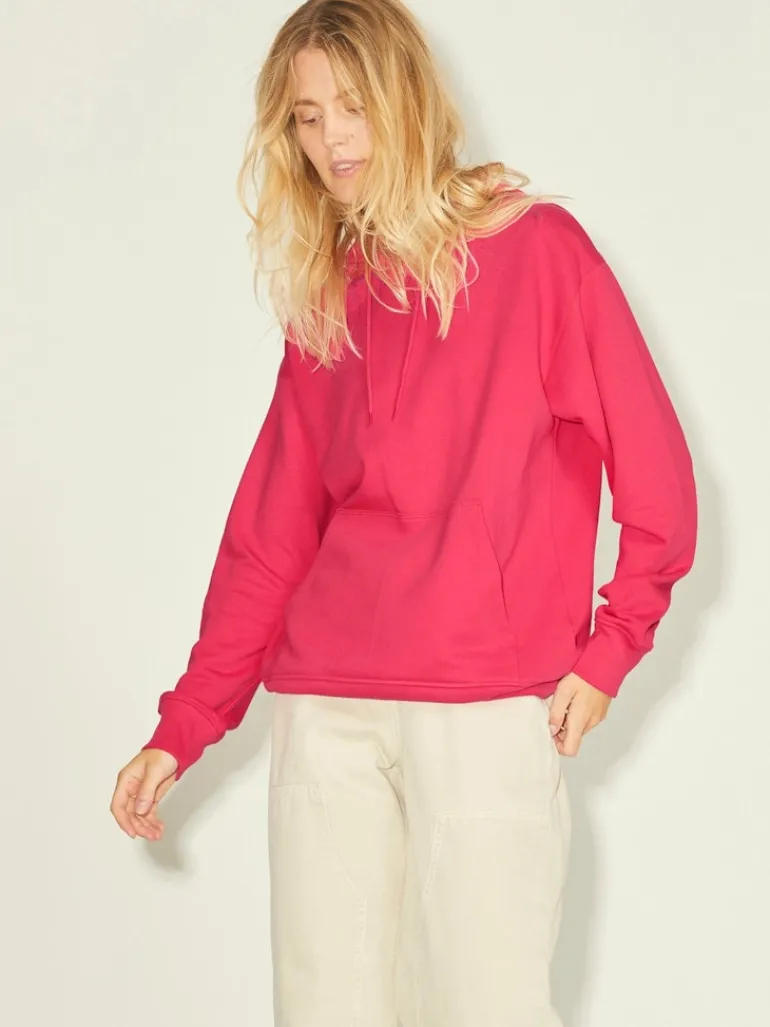 JXANINA LS REL EVERY HOODIE NOOS bright rose