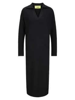 JXARIELLA POLO NECK DRESS KNIT black