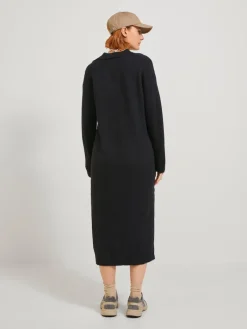 JXARIELLA POLO NECK DRESS KNIT black