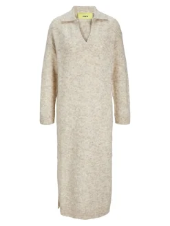 JXARIELLA POLO NECK DRESS KNIT cloud dancer