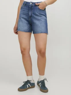 JXAURA RH SHORTS HW RA DENIM DNM SN medium blue denim