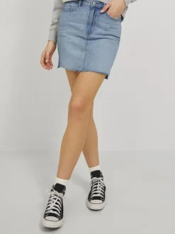 JXAURA RH SKIRT RA SN light blue denim