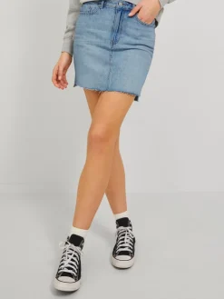 JXAURA RH SKIRT RA SN light blue denim