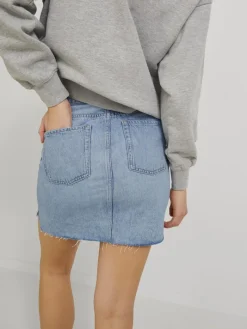 JXAURA RH SKIRT RA SN light blue denim