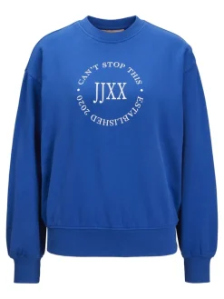 JXBEATRICE LOOSE LS SWEAT SWT NOOS blue iolite