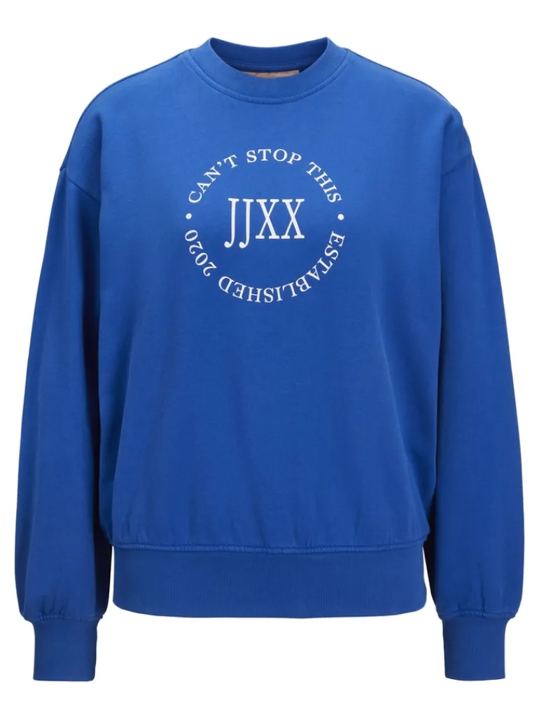 JXBEATRICE LOOSE LS SWEAT SWT NOOS blue iolite