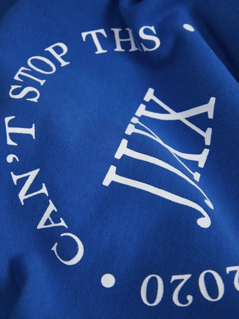 JXBEATRICE LOOSE LS SWEAT SWT NOOS blue iolite