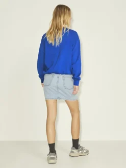 JXBEATRICE LOOSE LS SWEAT SWT NOOS blue iolite
