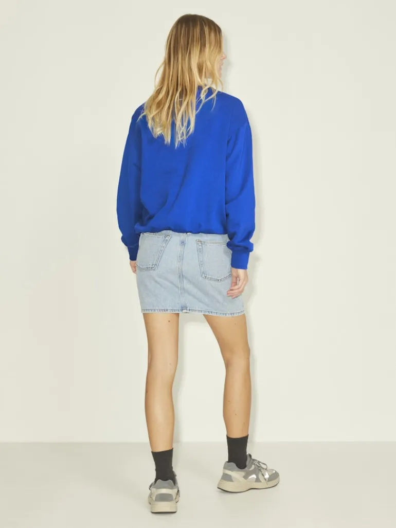 JXBEATRICE LOOSE LS SWEAT SWT NOOS blue iolite