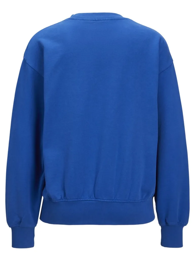 JXBEATRICE LOOSE LS SWEAT SWT NOOS blue iolite