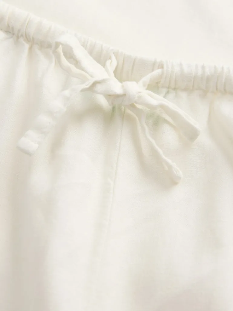 JXBREEZE FLORA SUMMER MW PANTS WVN SN blanc de blanc