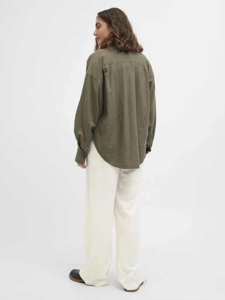 JXBREEZE FLORA SUMMER MW PANTS WVN SN blanc de blanc