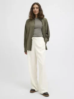 JXBREEZE FLORA SUMMER MW PANTS WVN SN blanc de blanc