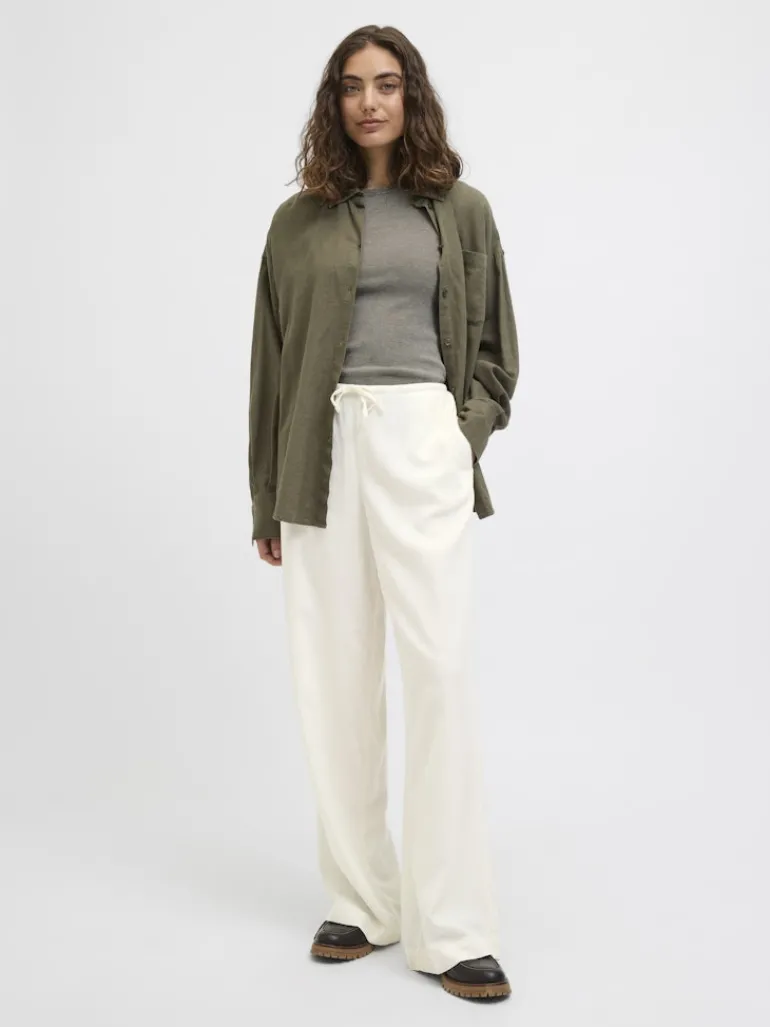 JXBREEZE FLORA SUMMER MW PANTS WVN SN blanc de blanc