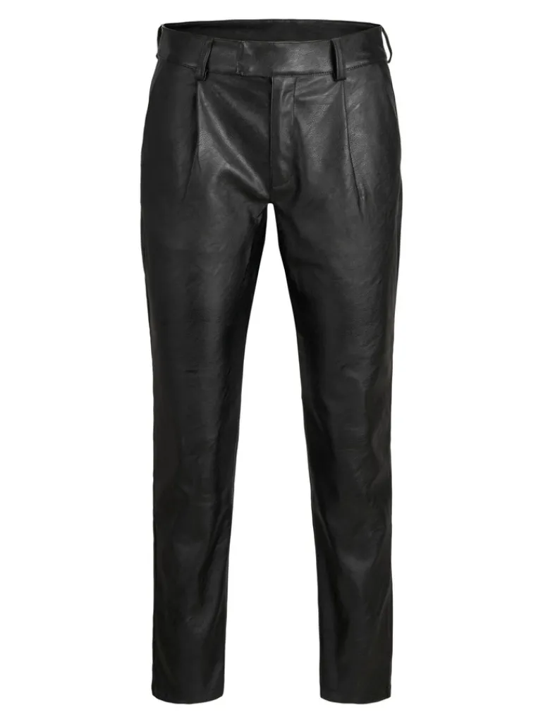 JXCATIE FAUX LEATHER PANTS NOOS black