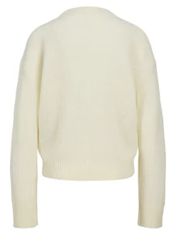 JXEMBER FLUFFY CREW NECK KNIT vanilla ice