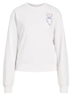 JXENYA RLX SHORT LS CREW SWT bright white