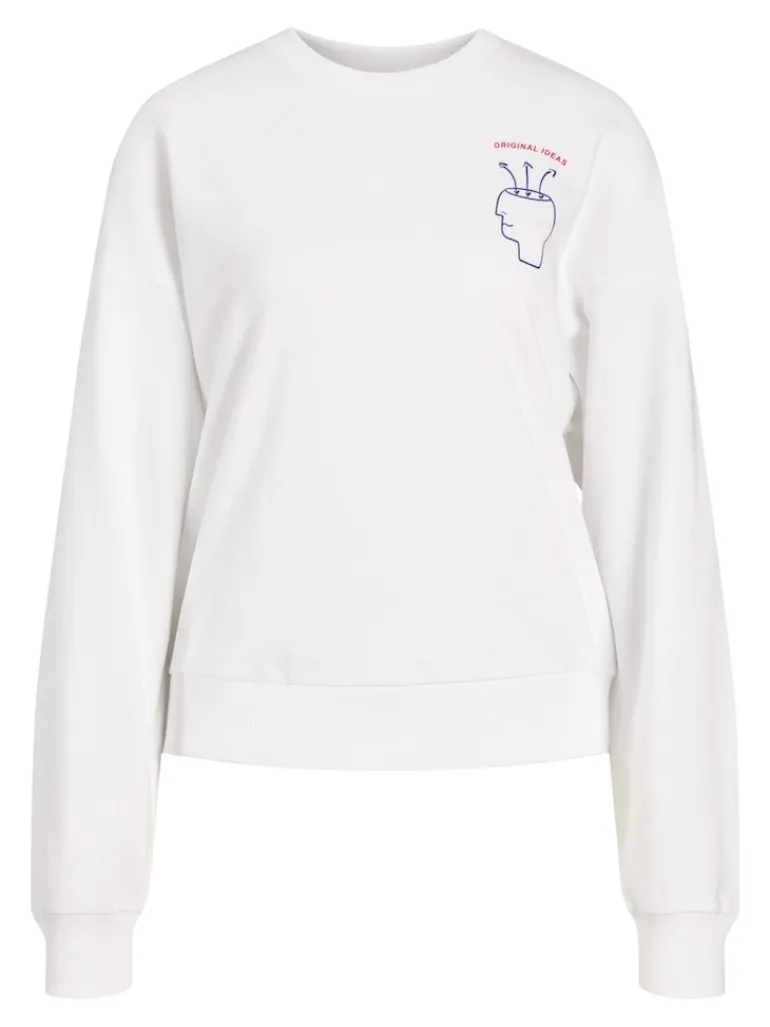JXENYA RLX SHORT LS CREW SWT bright white