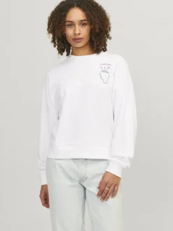 JXENYA RLX SHORT LS CREW SWT bright white