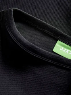 JXFIFI STR 3/4 BOATNECK TOP JRS NOOS black