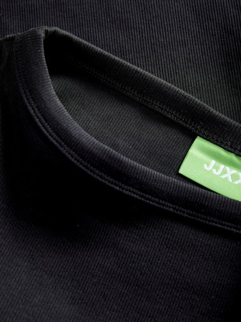 JXFIFI STR 3/4 BOATNECK TOP JRS NOOS black