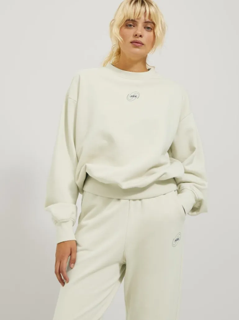 JXJADA SOFT LOOSE LS SWEAT SWT SN bone white